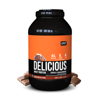 QNT - Delicious Whey Protein Powder (2,2kg) - Chocolate