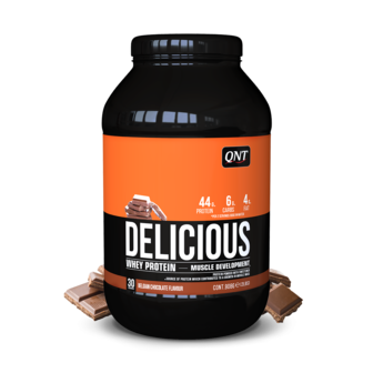 QNT - Delicious Whey Protein Powder (908g) - Chocolate - Real Nutrition Wholesale