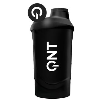 QNT Shaker black smoke 600 + 350 ml back - Real Nutrition