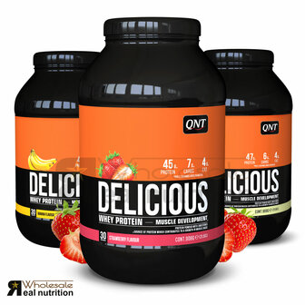 QNT - Delicious Whey Protein Powder (908g) - Real Nutrition Wholesale