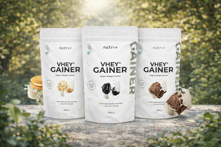 Assortiment Vhey weight gainer nu beschikbaar bij Real Nutrition