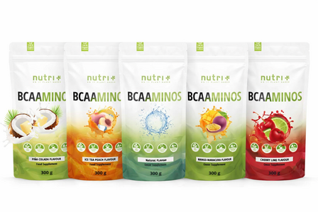 Nutri+ BCAA aminos 300g nu beschikbaar bij Real Nutrition