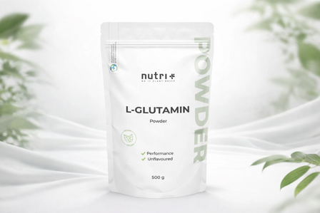 Nutri+ L-glutamine nu beschikbaar bij Real Nutrition wholesale sportvoeding