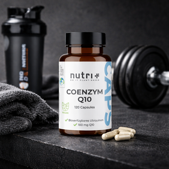 Nutri+ Coenzyme Q10nu beschikbaar bij Real Nutrition Wholesale sportvoeding
