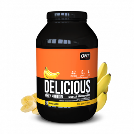 QNT - Delicious Whey Protein Powder (908g) - Banana - Real Nutrition Wholesale