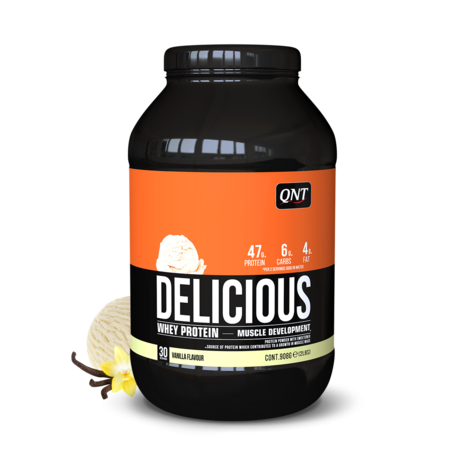 QNT - Delicious Whey Protein Powder (908g) - Vanilla - Real Nutrition Wholesale