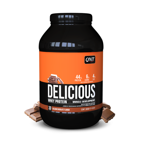 QNT - Delicious Whey Protein Powder (908g) - Chocolate - Real Nutrition Wholesale