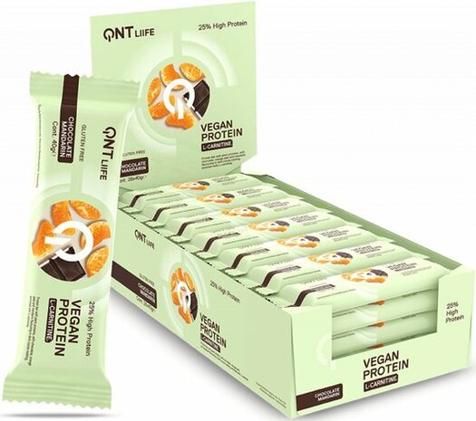 QNT Vegan protein bar - Chocolate Mandarin