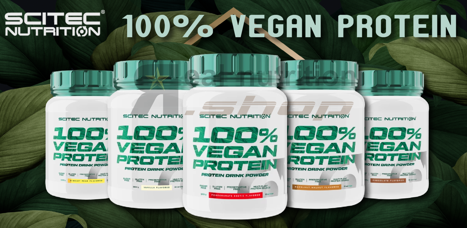 SCITEC 100% Vegan Protein Banner Real Nutrition Shop
