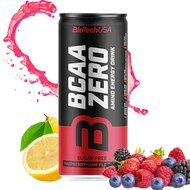 BiotechUSA BCAA ZERO energy drink 330 ml raspberry lime 330 ml - Real Nutrition